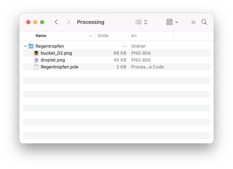 Datei:Processing Regentropfen Projektstruktur.png